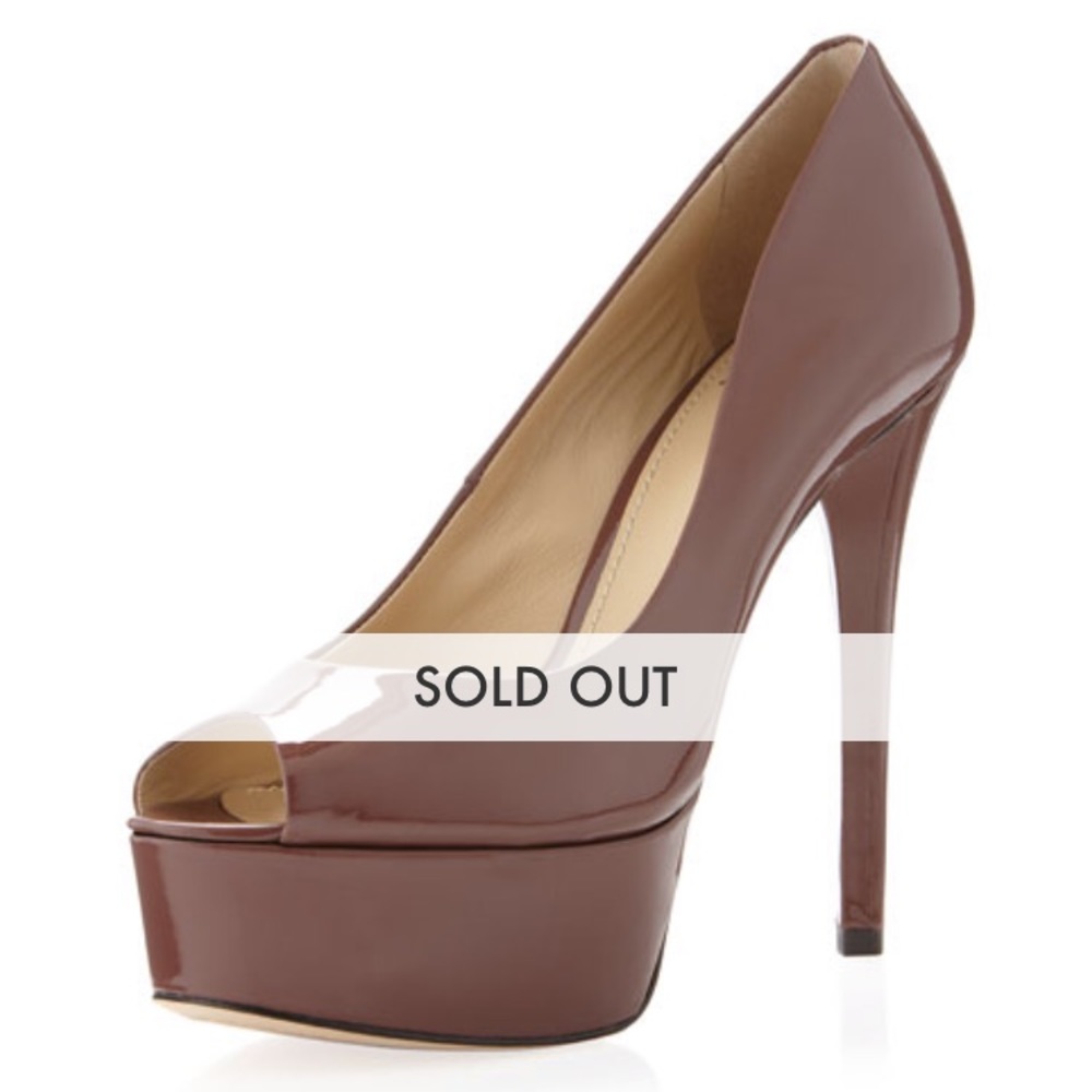 B BRIAN ATWOOD PEEP TOE BAMBOLA HEEL